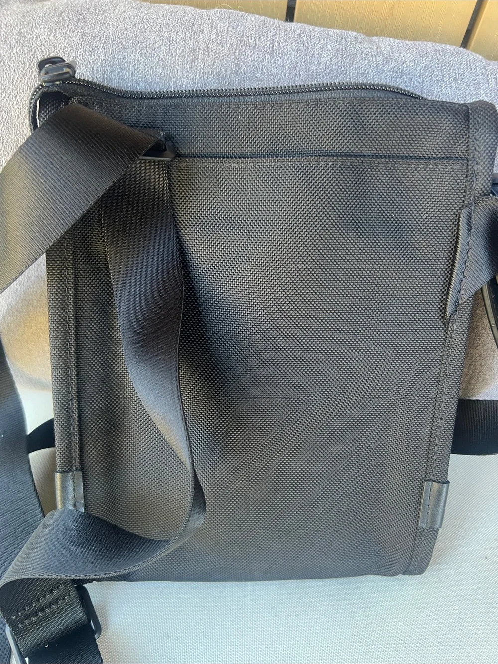 Tumi Black Alpha Pocket Crossbody Messenger Bag